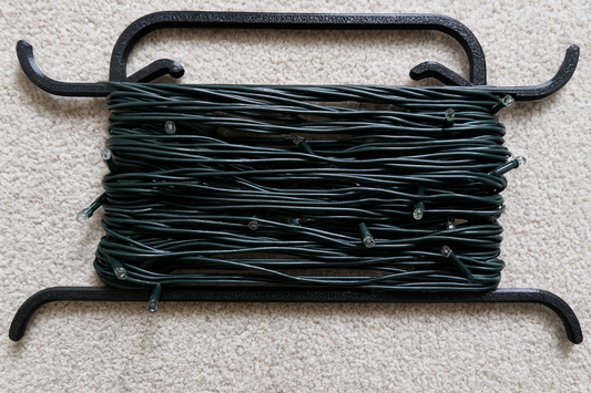 Julelys-oppruller – ryddig lagring av LED-lenker