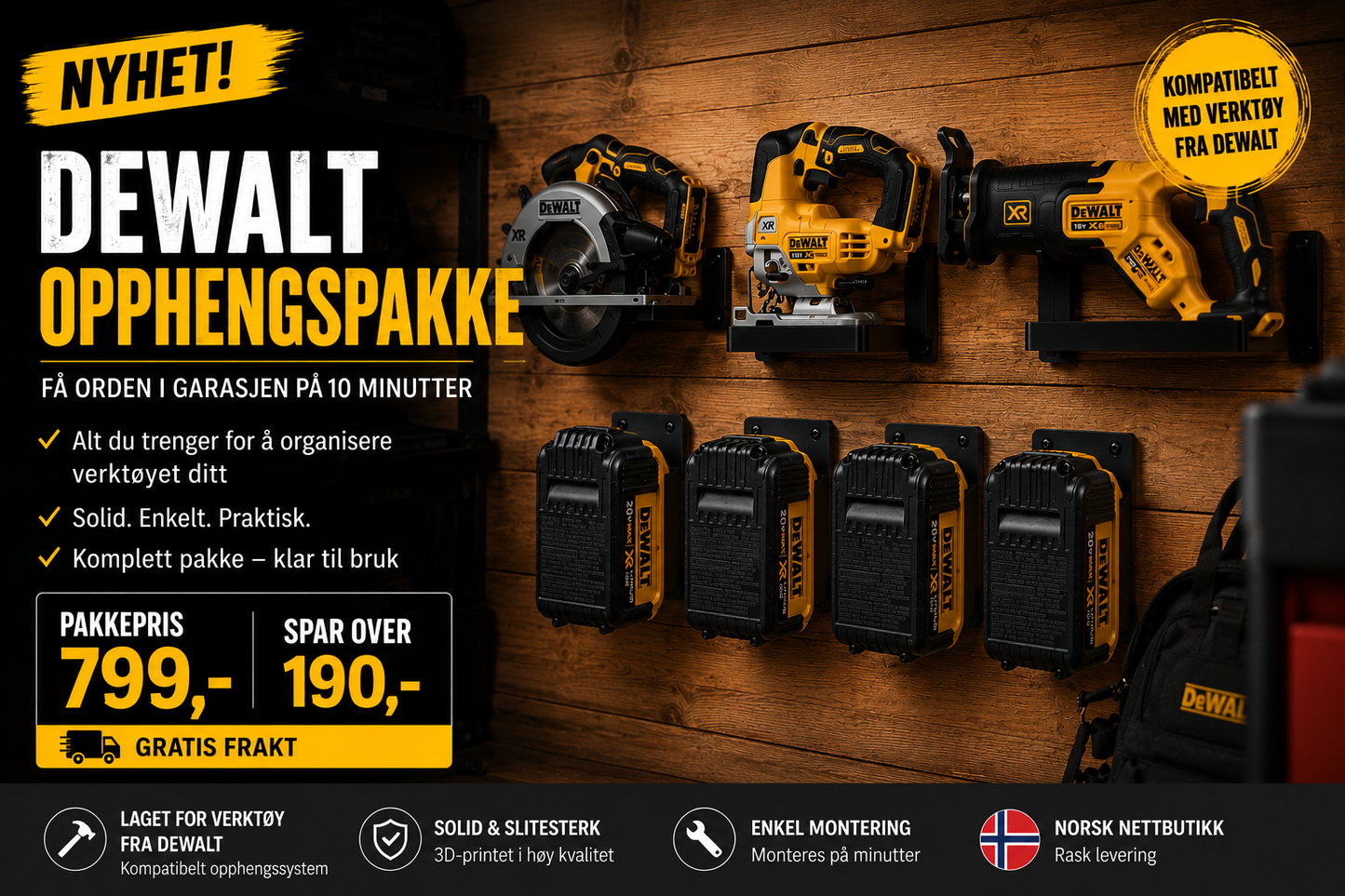 DeWalt Opphengspakke