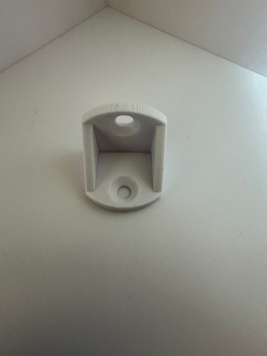 Hjørnebrakett i plast – universal vegg- og hjørnefeste