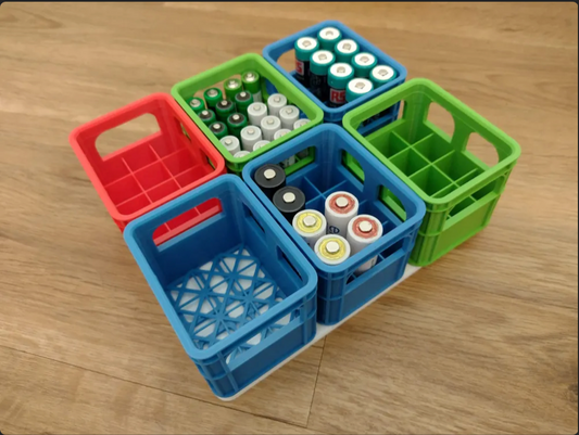 Batterikasser for AA og AAA – orden, enkelt og oversiktlig