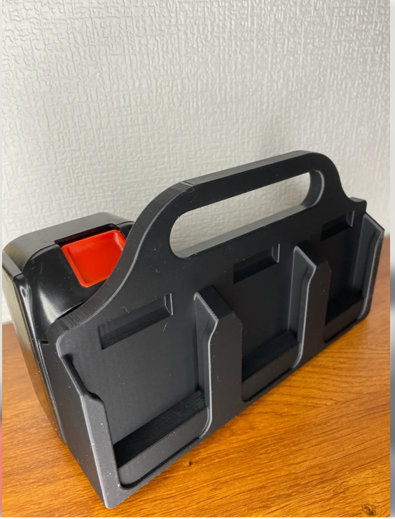 Batteribærer kompatibel med 6 Makita 18V-batterier