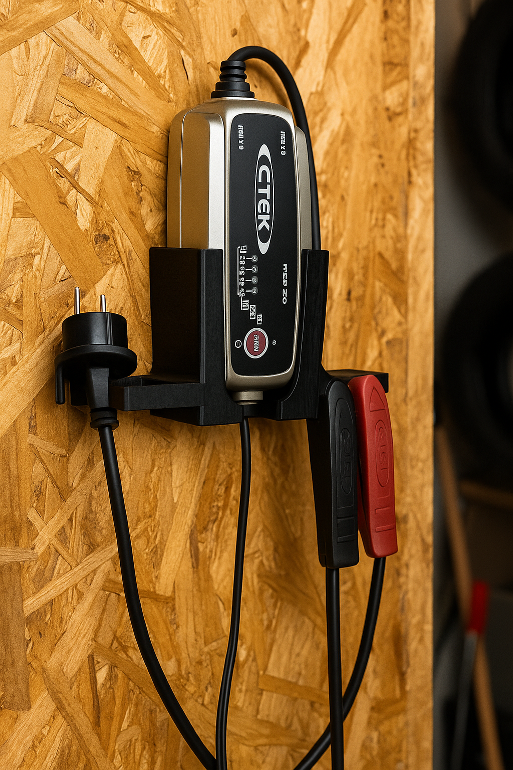 Veggfeste batterilader - kompatibel med CTEK ladere